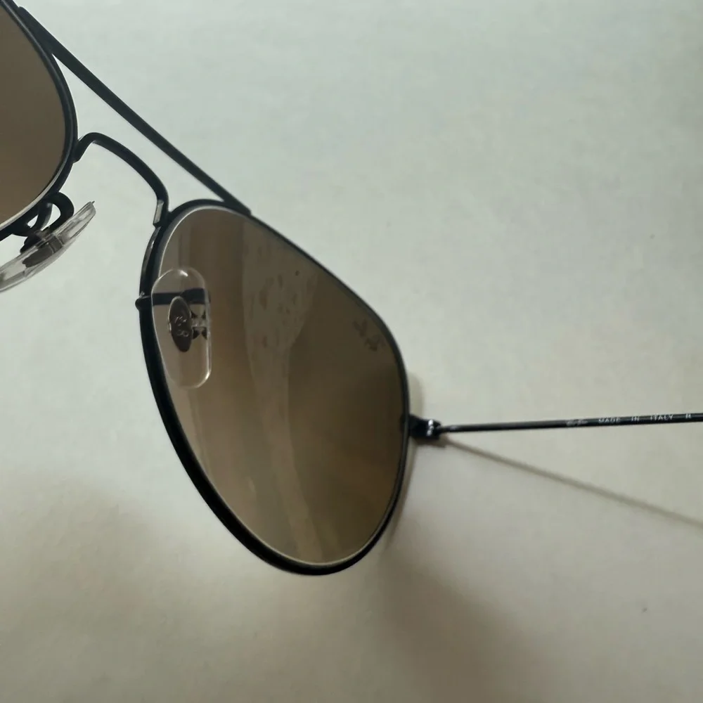 Ray-Ban Aviator Sunglasses RB3025 58mm Black / Brown Gradient Lens 002/51 Unisex